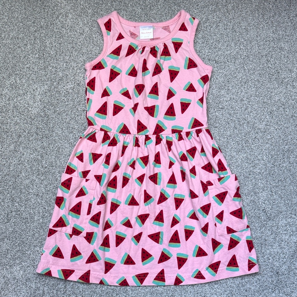 Hanna Andersson Pink Watermelon Pattern Dress